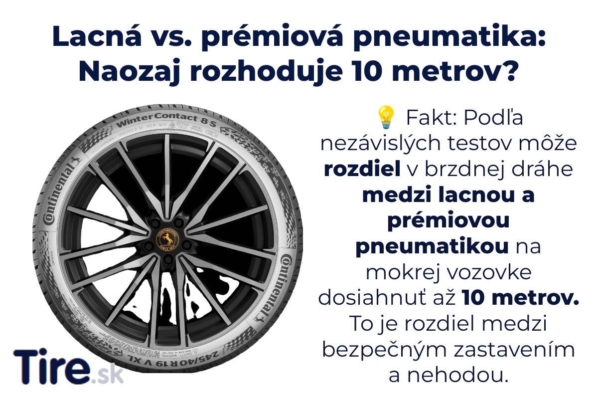 Lacné alebo prémiové pneumatiky? Na prvý pohľad vyzerajú rovnako, no rozdiely sú veľké. Autor - Tire.sk