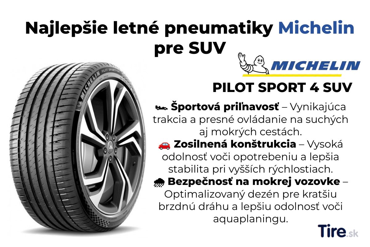 Michelin Pilot Sport 4 SUV to je dokonalá kontrola a výnimočná priľňavosť.