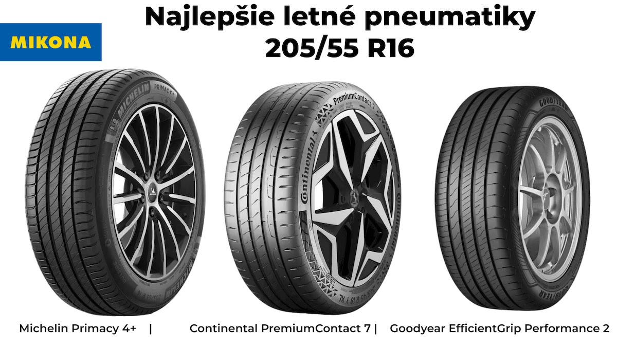 Najlepšie letné pneumatiky 205/55 R16. Autor - Mikona