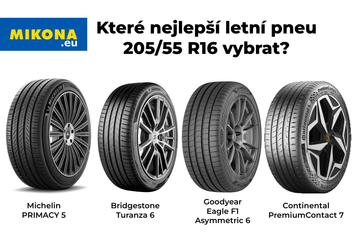 Nejlepší letní pneumatiky 205/55 R16 – testy a recenze. Autor - Mikona.eu