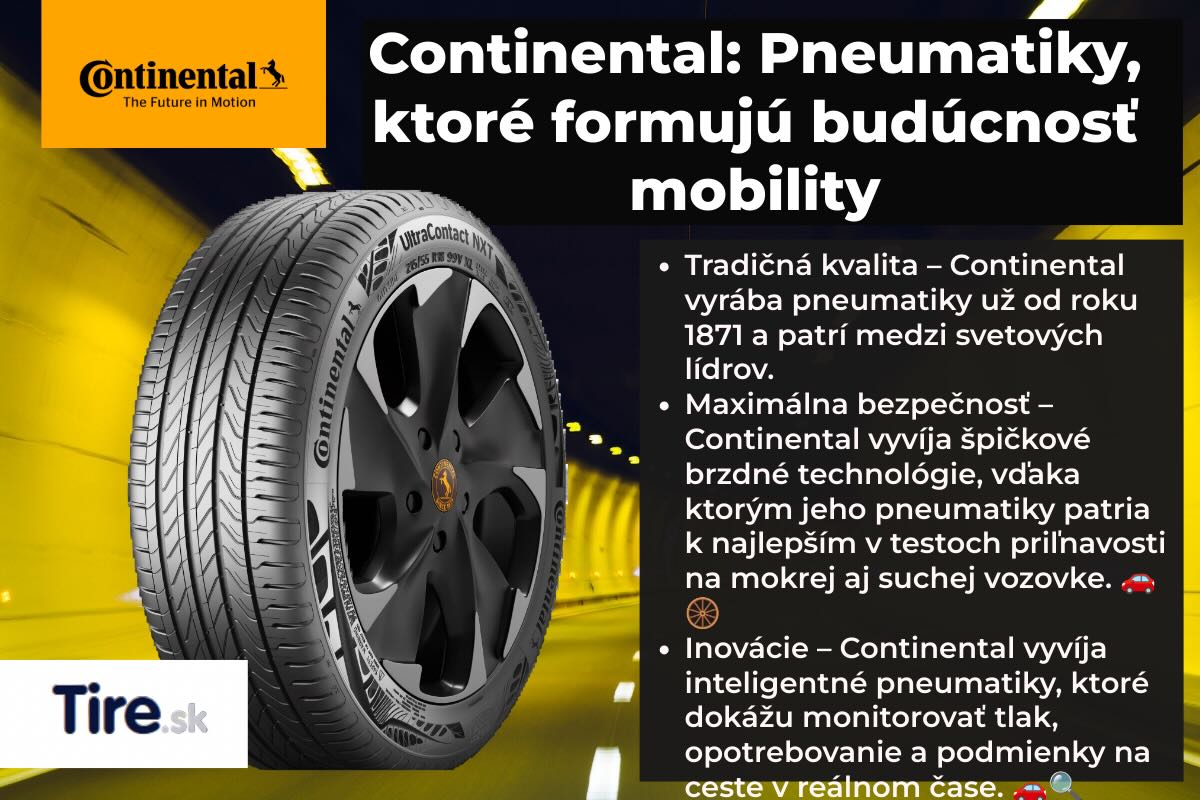 Pneumatiky Continental formujú budúcnosť mobility. Autor - Tire.sk